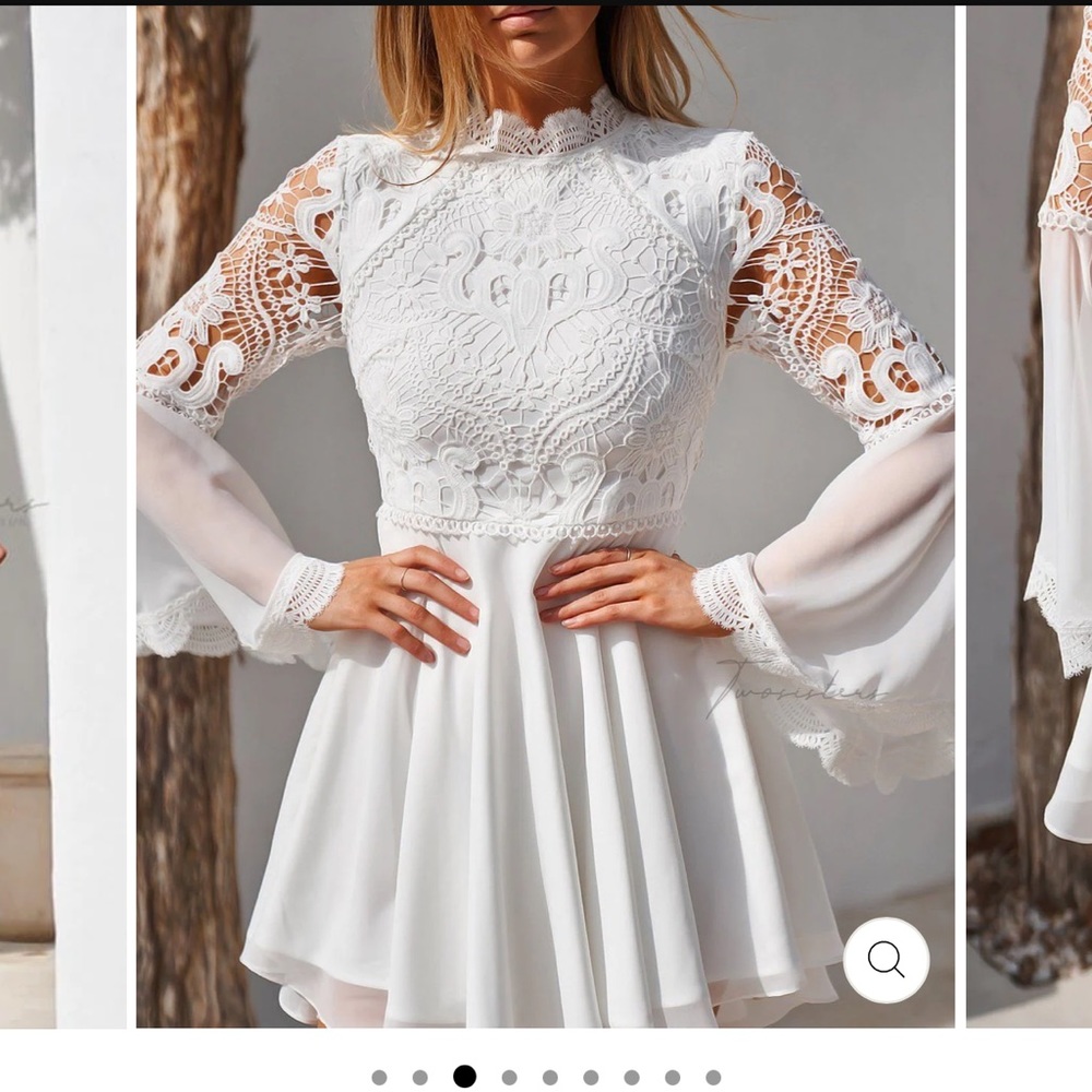 White Paige dress bridal
